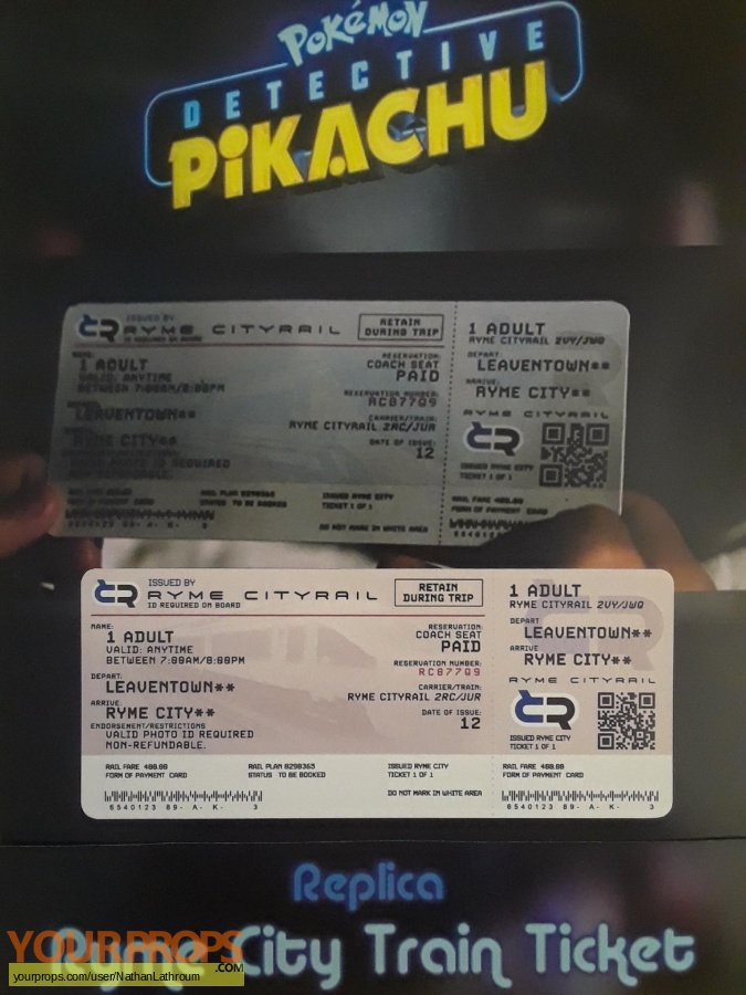 Pokemon Detective Pikachu replica movie prop
