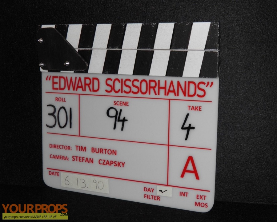 Edward Scissorhands made from scratch production material