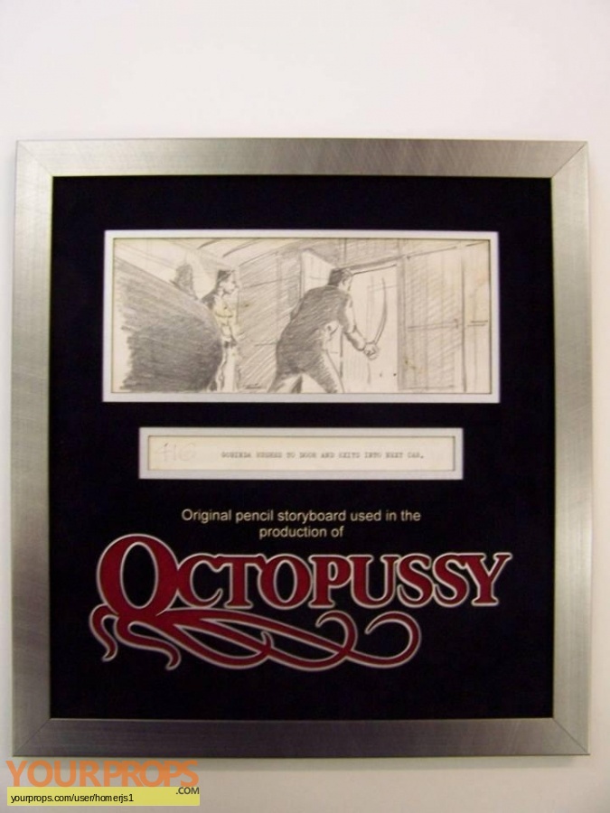 James Bond  Octopussy original production material