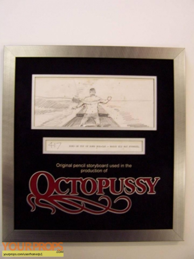 James Bond  Octopussy original production material