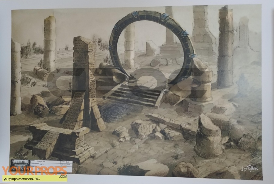 Stargate Atlantis original production artwork