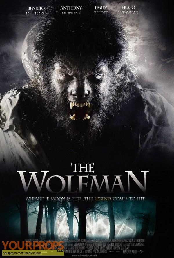 The Wolfman replica movie prop