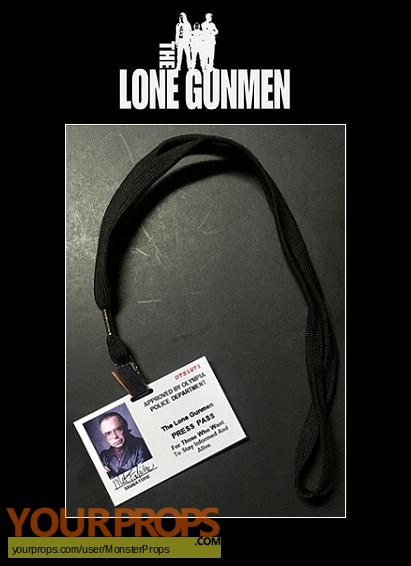 The Lone Gunmen replica movie prop