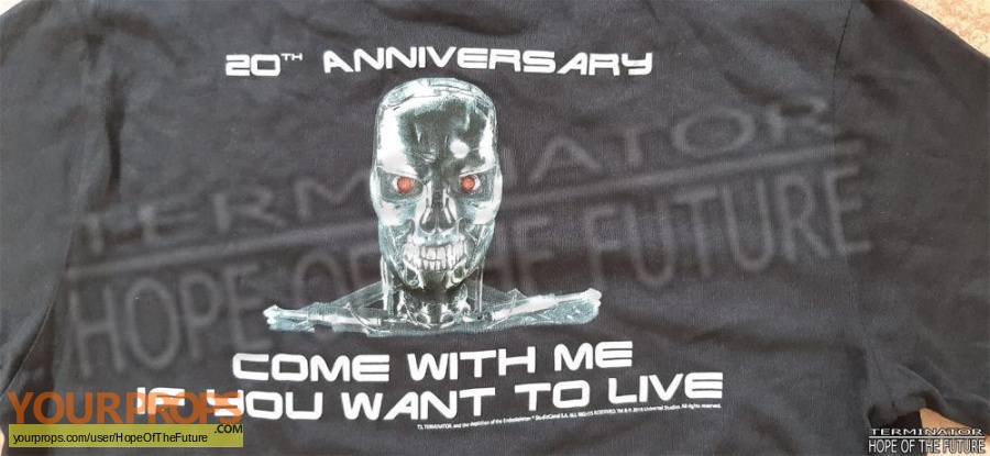 Terminator 3D  Battle Across Time original film-crew items