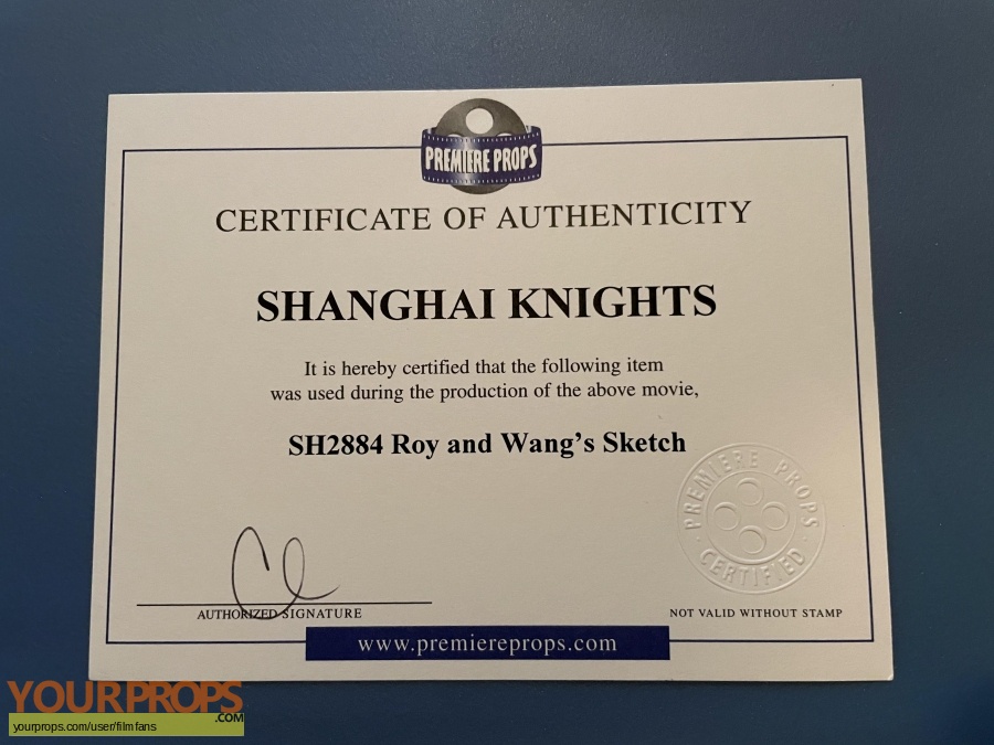 Shanghai Knights original movie prop
