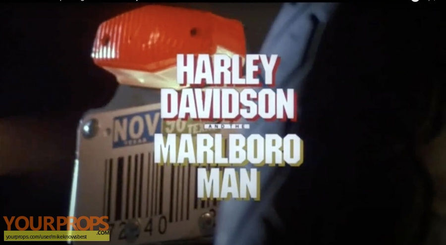 Harley Davidson and The Marlboro Man original movie prop