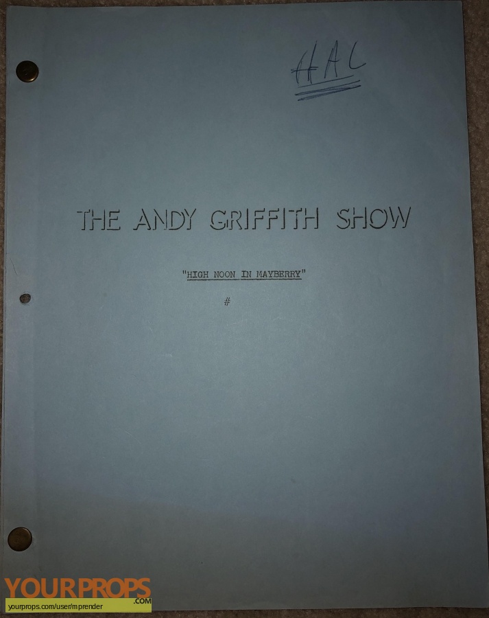 The Andy Griffith Show original production material