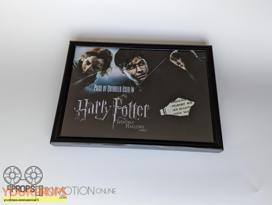 Harry Potter and the Deathly Hallows  Part 1 original movie prop
