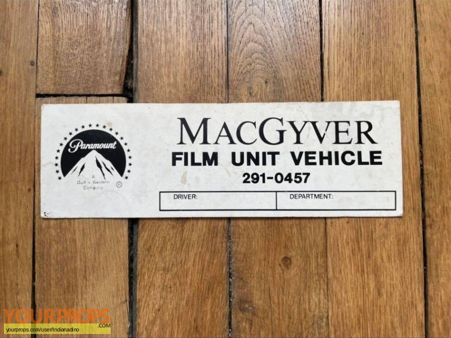 MacGyver original production material