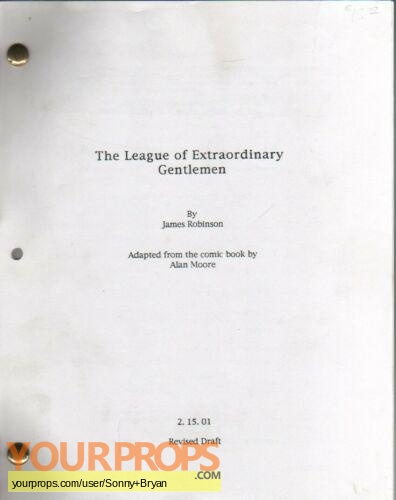 The League of Extraordinary Gentlemen original production material