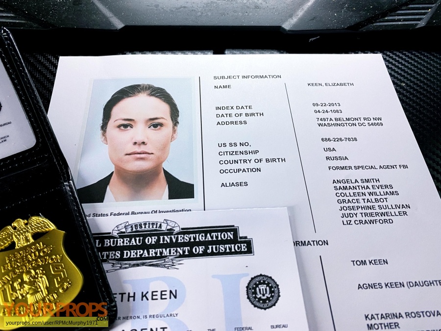 The Blacklist made from scratch movie prop