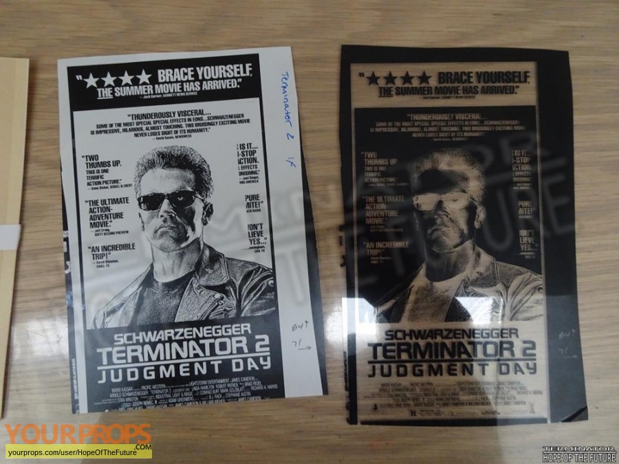 Terminator 2  Judgment Day original production artwork