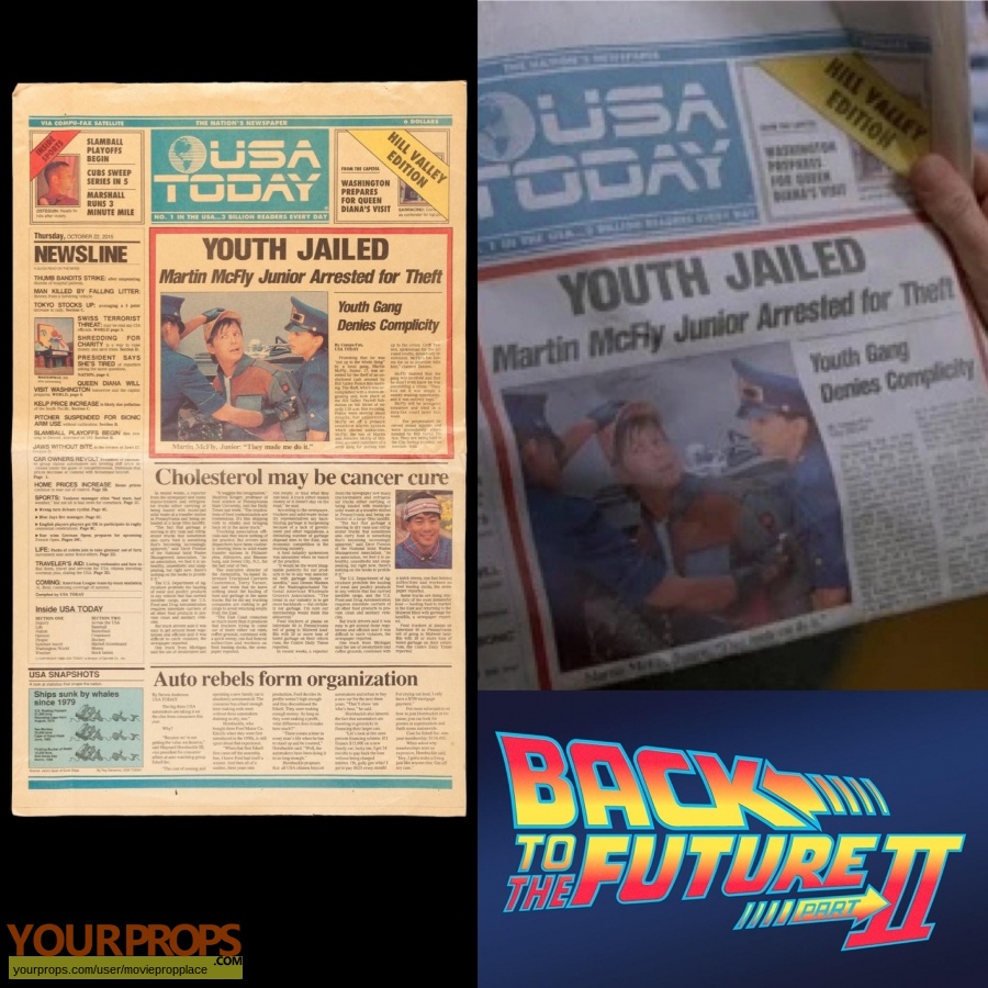 Back To The Future 2 original movie prop