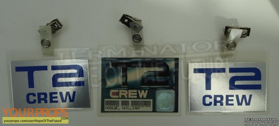 Terminator 2  Judgment Day original film-crew items