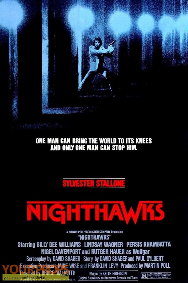 Nighthawks replica movie prop