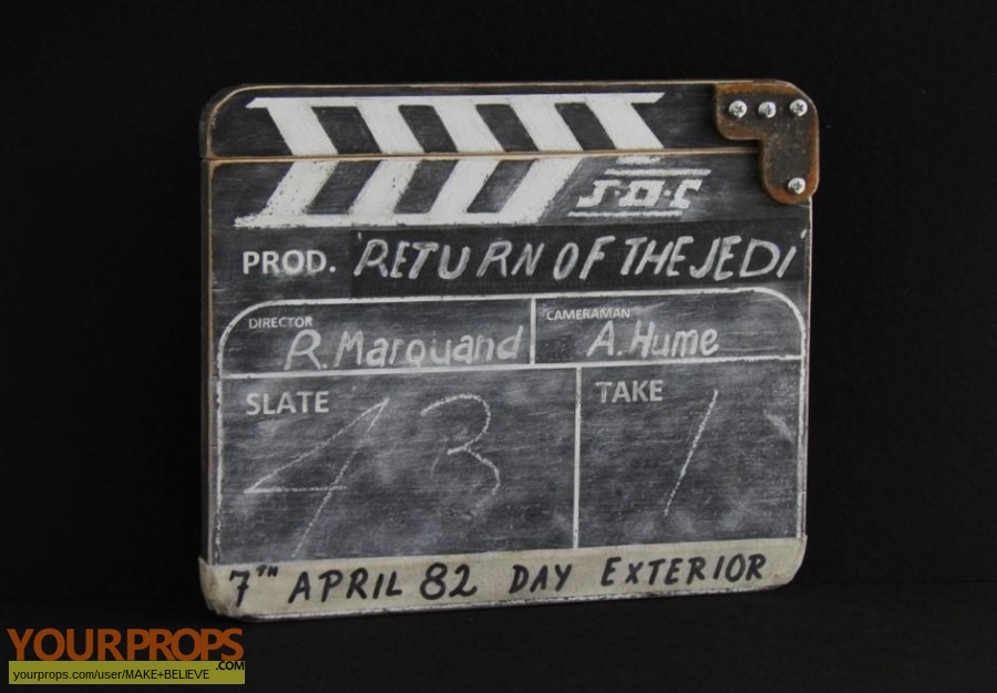 Star Wars  Return Of The Jedi made from scratch film-crew items