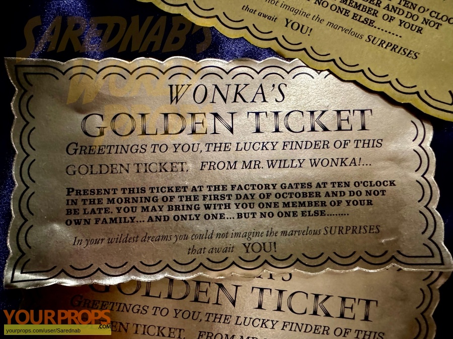 Willy Wonka and The Chocolate Factory replica movie prop