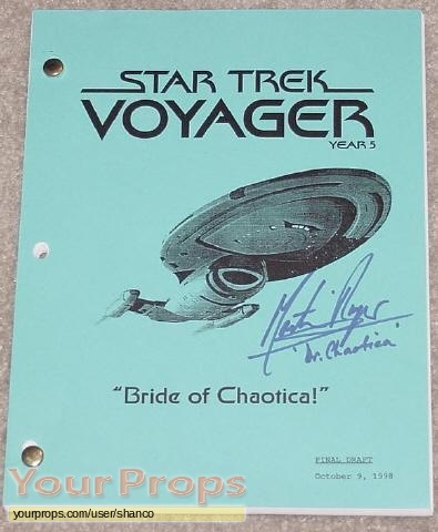 Star Trek  Voyager original production material