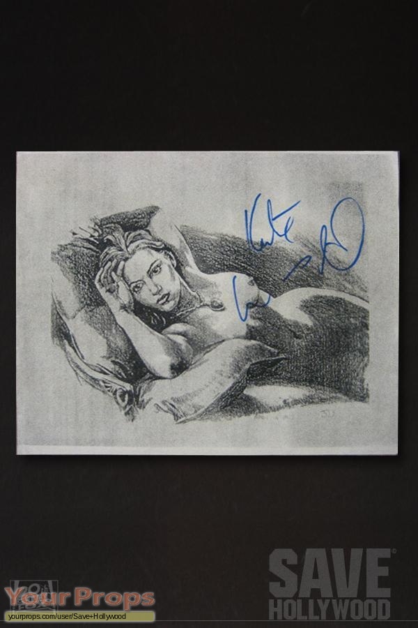 Titanic Signed Kate Winslet Sketch Original Prod Artwork
