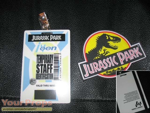 Jurassic Park  The Game (video game) replica movie prop