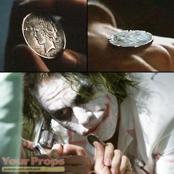 Second photo shows Two-Face's coin as it appeared on-screen. type. mov...