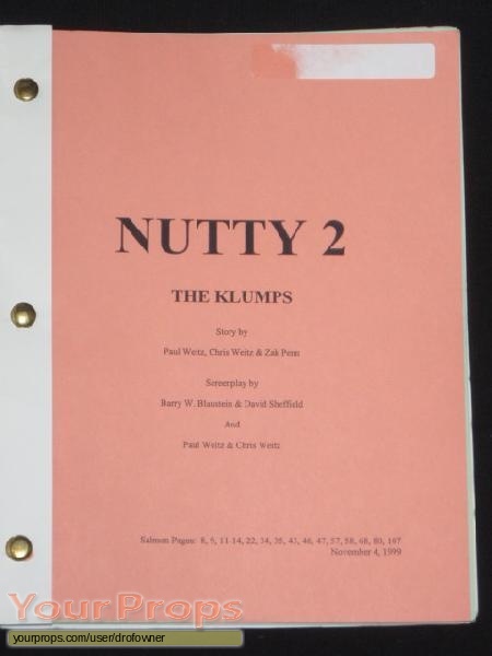 Nutty Professor 2  The Klumps original production material
