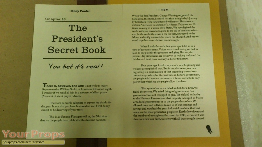 National Treasure 2  Book of Secrets original movie prop