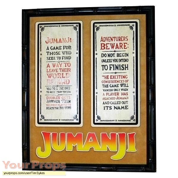 Jumanji original movie prop