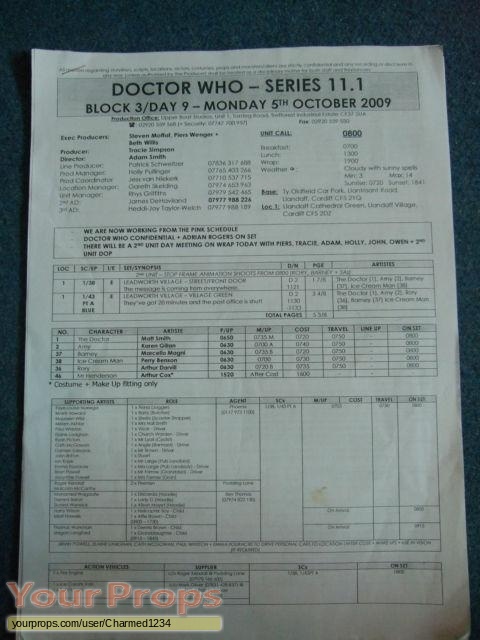 Doctor Who original production material