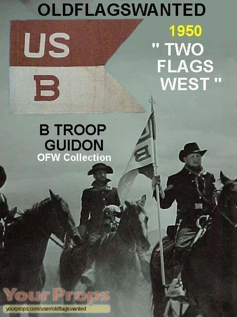 Two Flags West original movie prop
