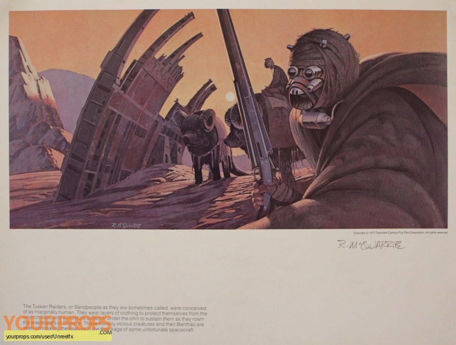 Star Wars  A New Hope replica production artwork