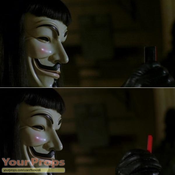 V for Vendetta made from scratch set dressing   pieces
