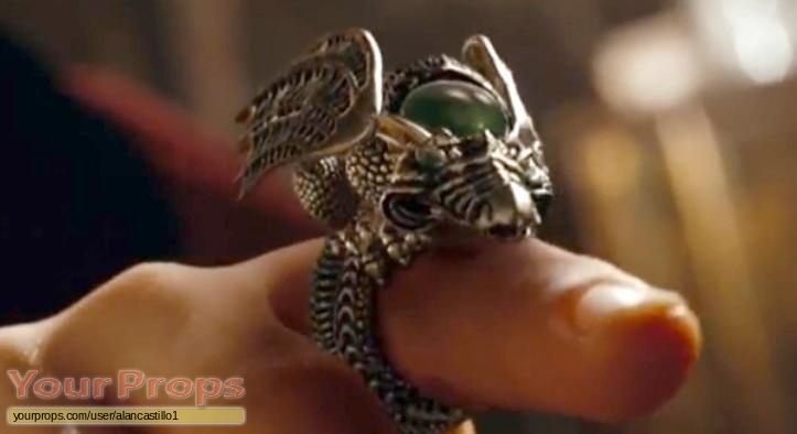 The Sorcerer's Apprentice The Merlinian Dragon Ring replica movie prop