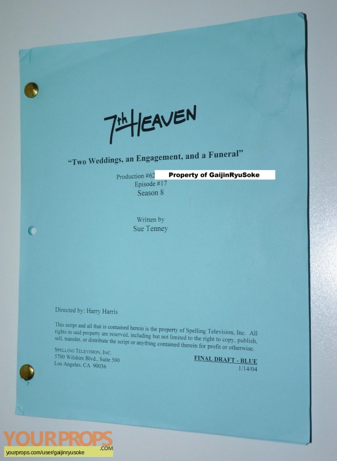 7th Heaven original production material