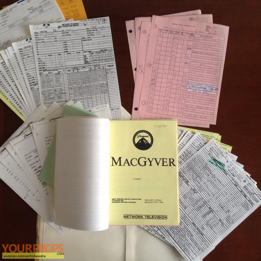 MacGyver original production material