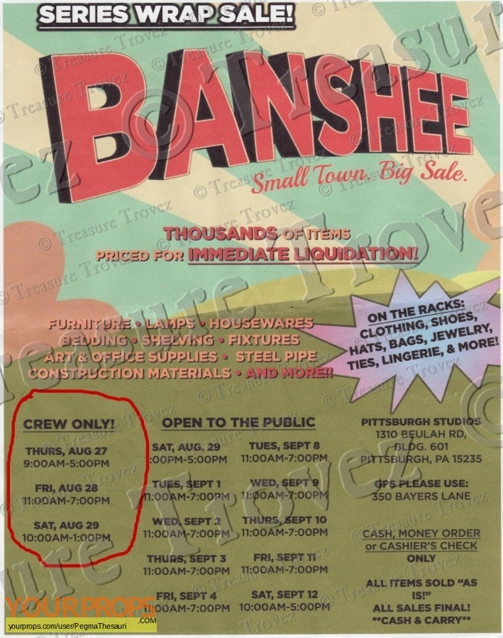 Banshee original movie costume