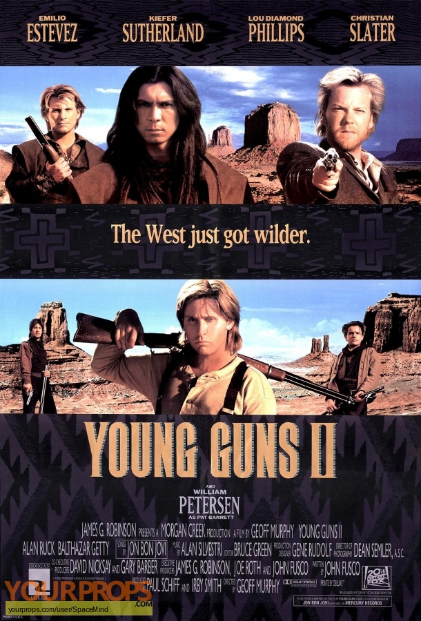 Young Guns II original film-crew items