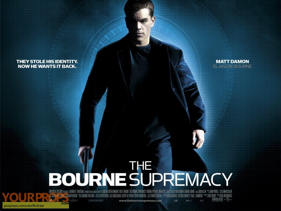 The Bourne Supremacy original movie prop