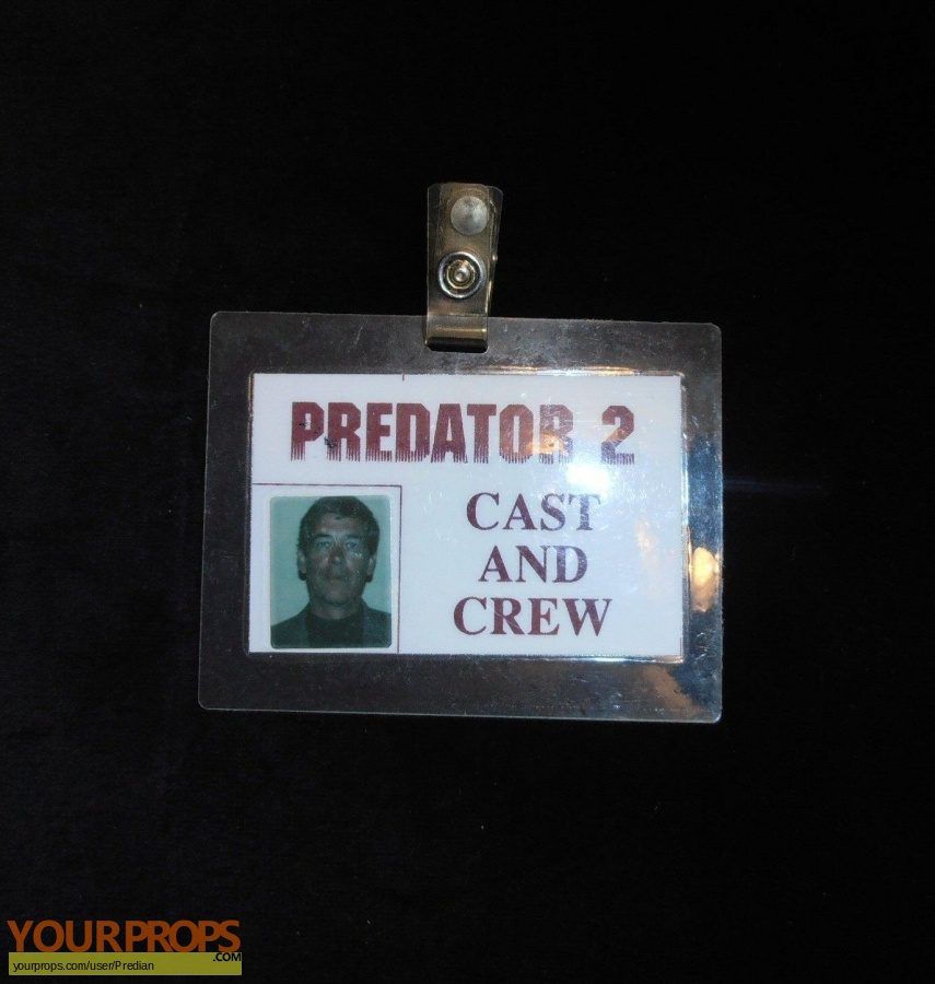 Predator 2 original film-crew items