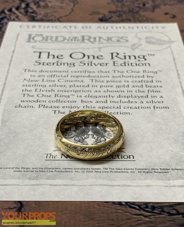 Lord of The Rings  The Fellowship of the Ring The Noble Collection movie prop