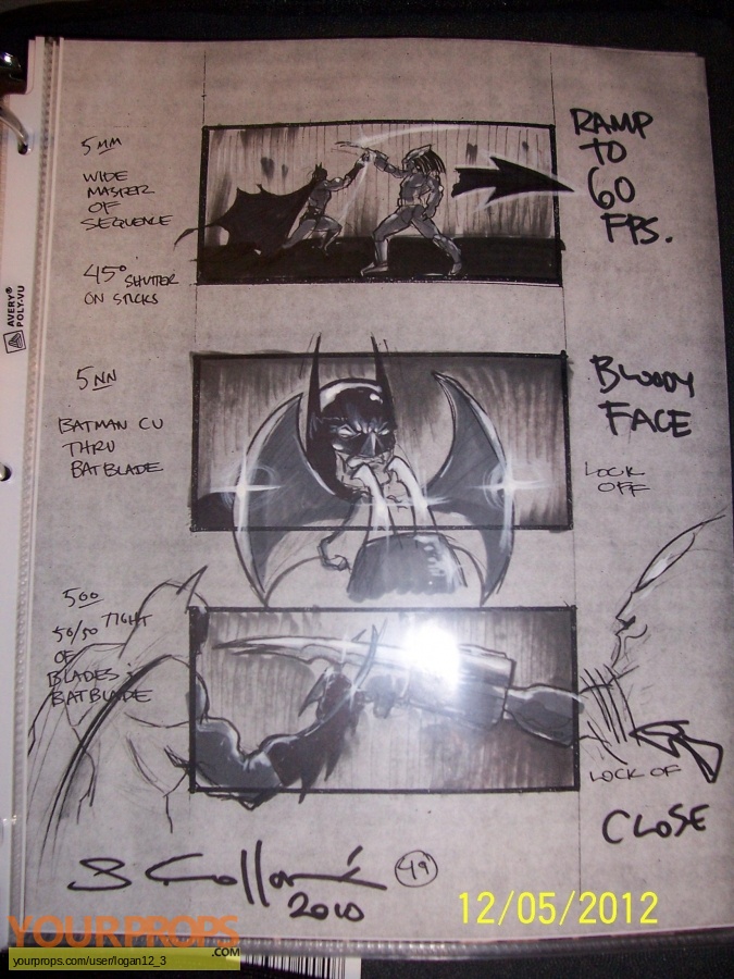 Batman  Dead End original production artwork