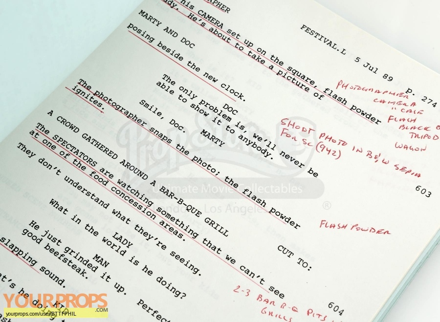 Back To The Future 3 original production material
