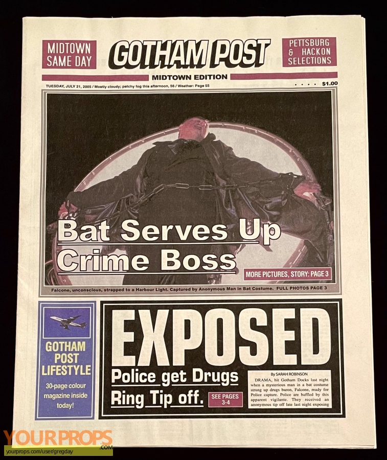 Batman Begins original movie prop