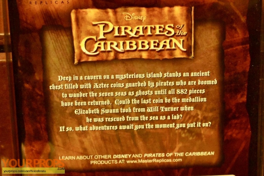 Pirates of the Caribbean movies Master Replicas movie prop