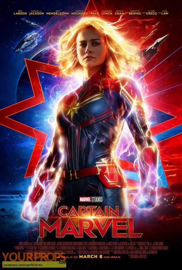 Captain Marvel replica movie prop