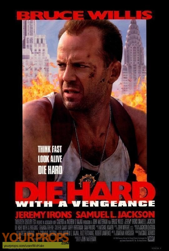 Die Hard  With A Vengeance original movie prop