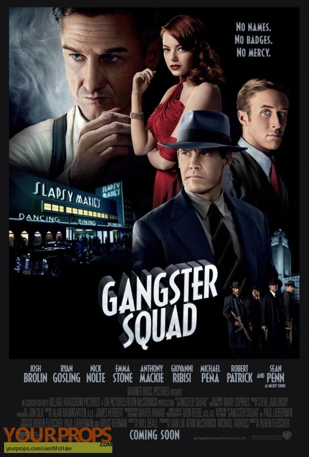 Gangster Squad original movie prop
