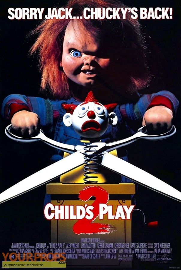 Childs Play 2 original movie prop weapon