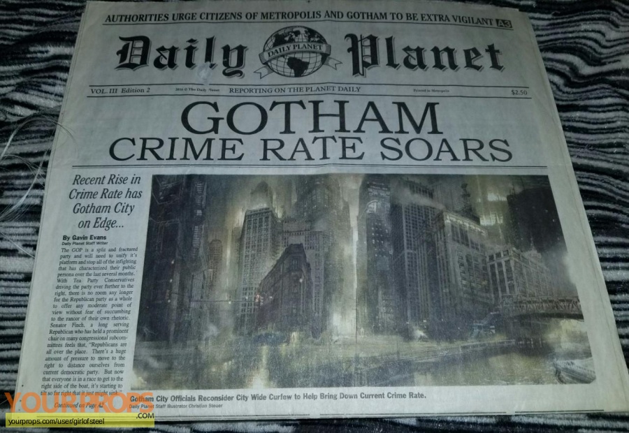 Batman v Superman  Dawn of Justice original movie prop