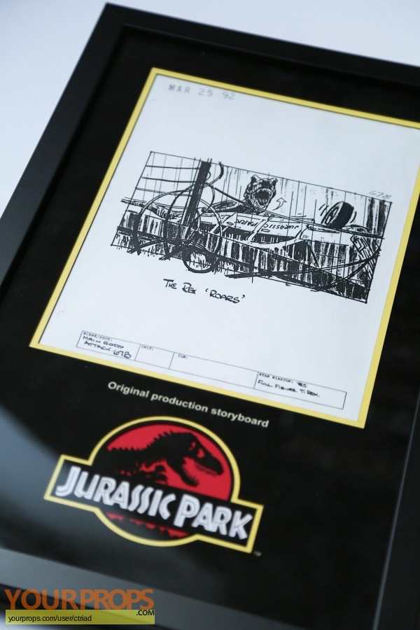 Jurassic Park original production artwork